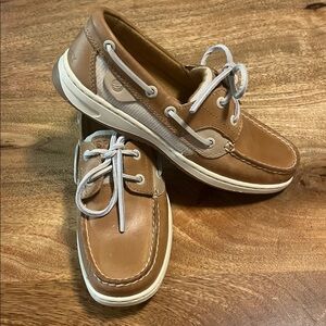 Sperry Brown Leather Boat Shoes